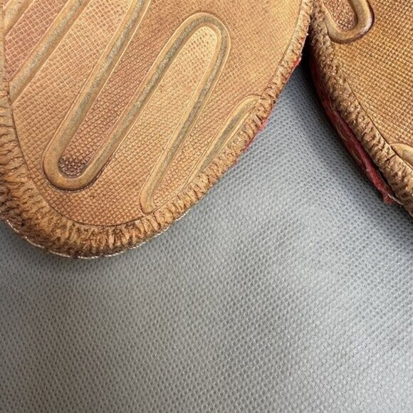 Spring Step Size 41 Red Wedge Heels Sandals Leather Boho Shoes Artsy US 9.5-10 - Picture 8 of 9